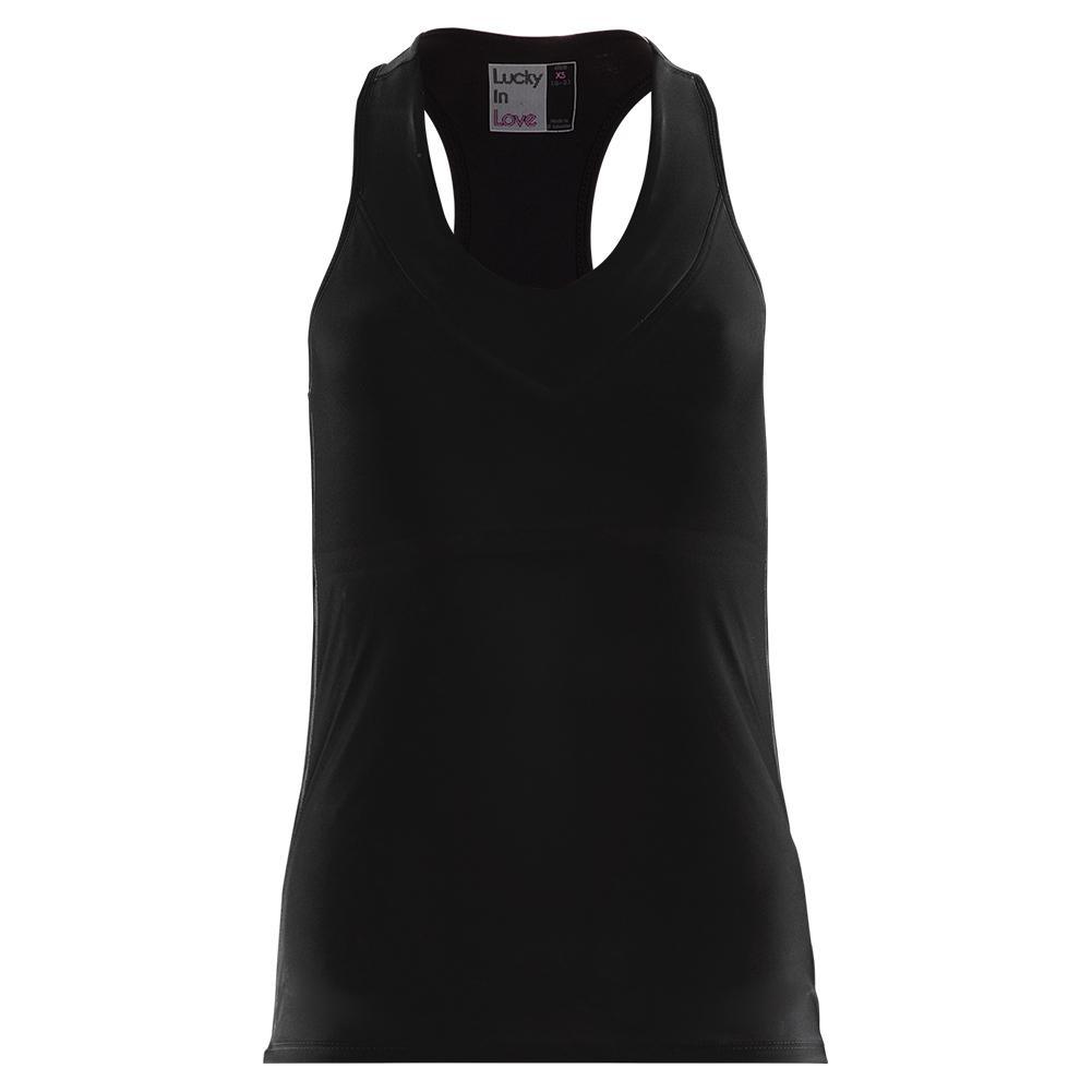 Women's V-Neck Tennis Tank with Bra