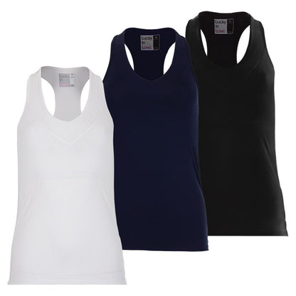 Women's V-Neck Tennis Tank with Bra
