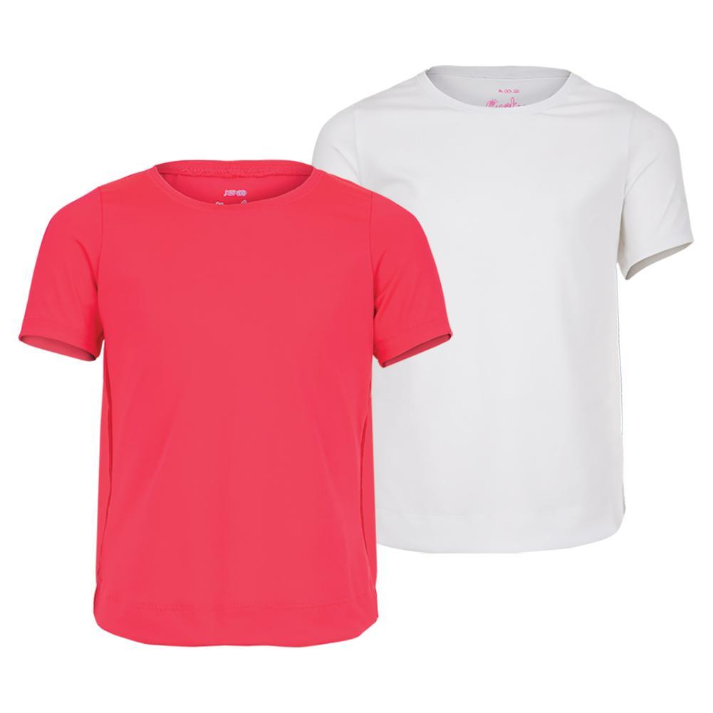 Girls' Dynamic High-Low Short Sleeve Tennis Top