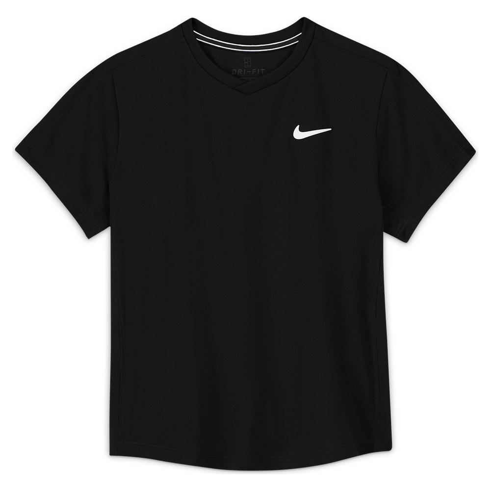 Boys' Court Dri-FIT Victory Short Sleeve Tennis Top