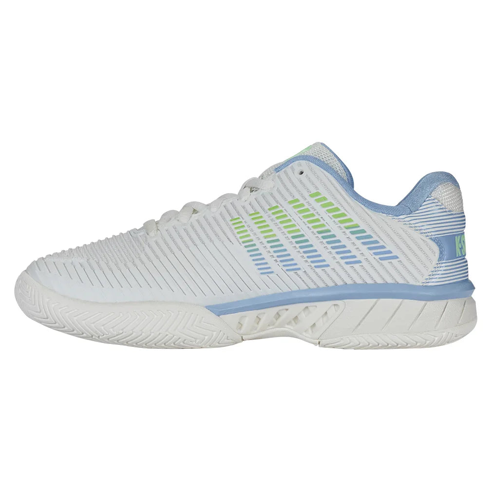 Women's Hypercourt Express 2 Tennis Shoes Lucent White and Dutch Canal