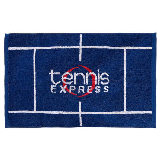 Cotton Sports Towel with Tennis Express Logo Towel Blue