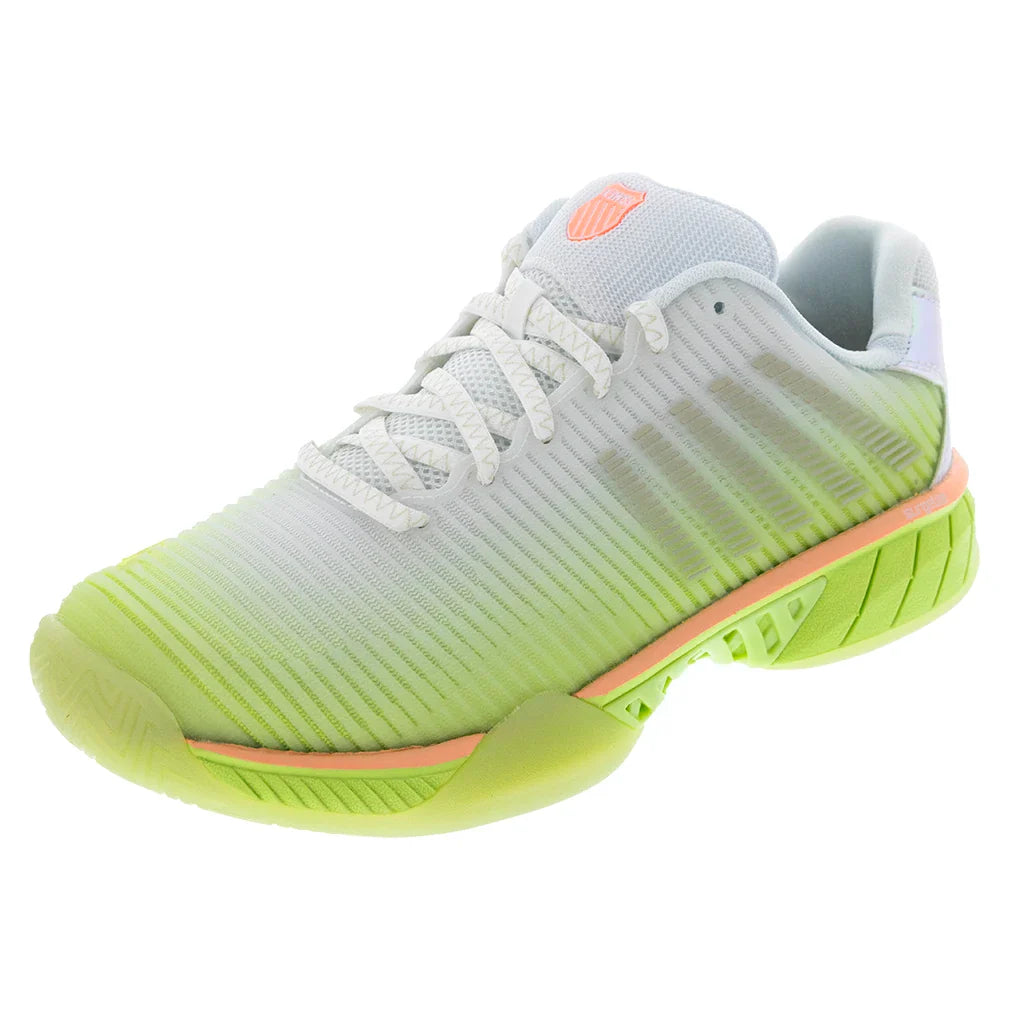 Women's HyperCourt Express 2 X Lucky in Love Tennis Shoes White and Lemon Frost