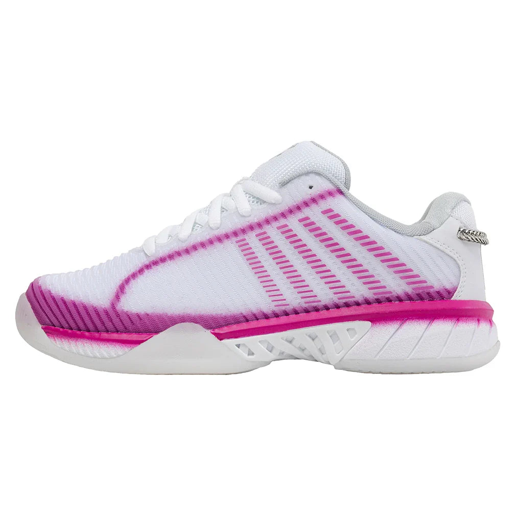 Women's Lucky in Love Hypercourt Express 2 Tennis Shoes White and Mulberry