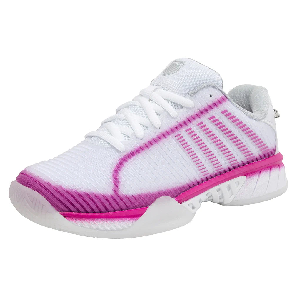 Women's Lucky in Love Hypercourt Express 2 Tennis Shoes White and Mulberry