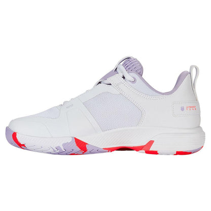 Women's Ultrashot Team Tennis Shoes White and Orchid Petal
