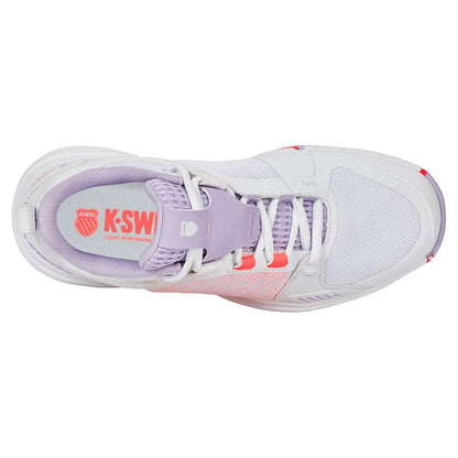 Women's Ultrashot Team Tennis Shoes White and Orchid Petal
