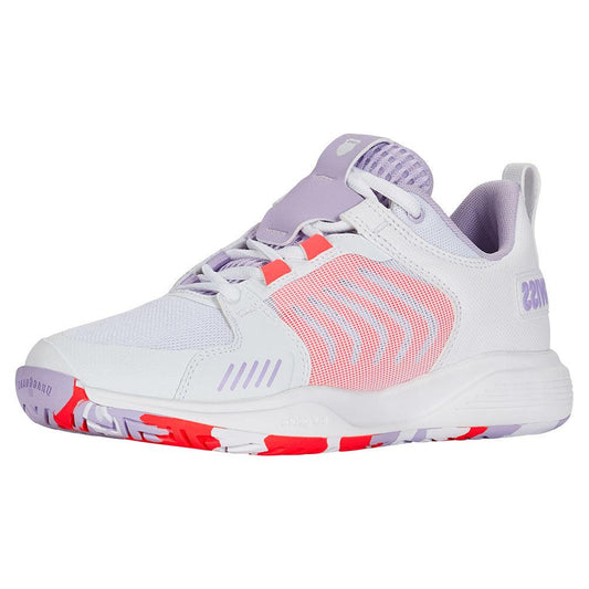 Women's Ultrashot Team Tennis Shoes White and Orchid Petal