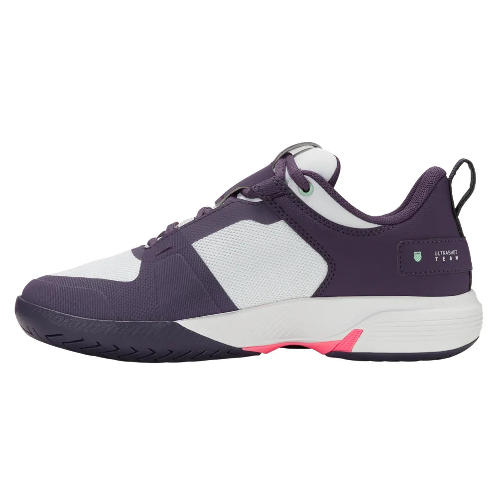 Women's Ultrashot Team Tennis Shoes Purple Plumeria and White