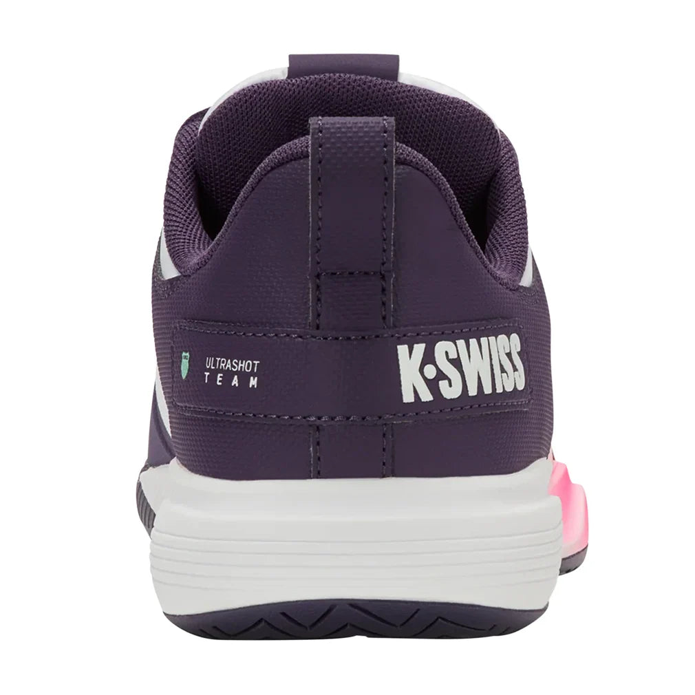 Women's Ultrashot Team Tennis Shoes Purple Plumeria and White