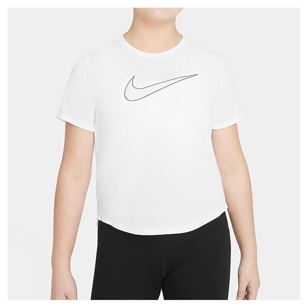 Girls' Dri-FIT One Short-Sleeve Top (Extended Size)