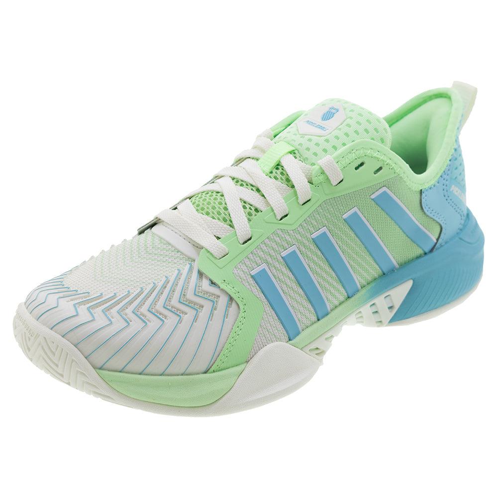 Women's Pickleball Supreme Shoes Egret and Patina Green