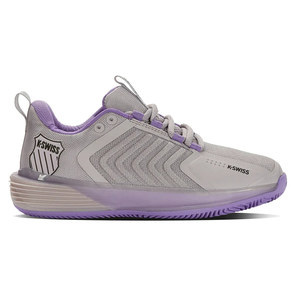 Women's Ultrashot 3 Clay Court Tennis Shoes Raindops and Paisley Purple
