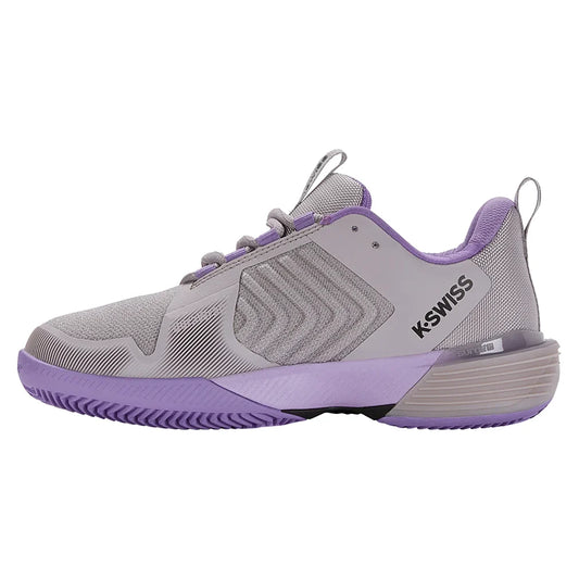 Women's Ultrashot 3 Clay Court Tennis Shoes Raindops and Paisley Purple