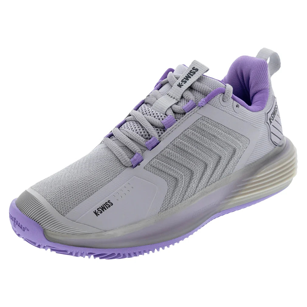 Women's Ultrashot 3 Clay Court Tennis Shoes Raindops and Paisley Purple
