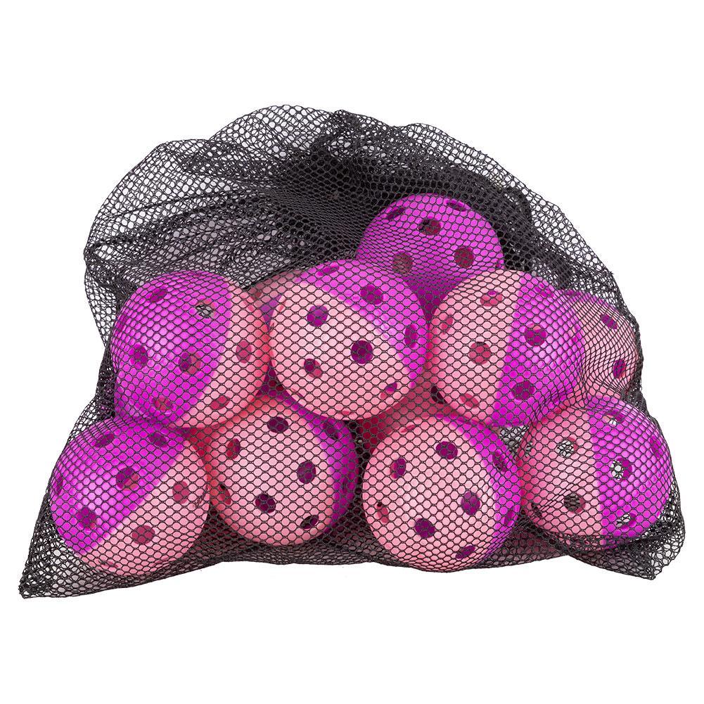 Indoor Pickleball Training Balls Dozen Purple and Pink