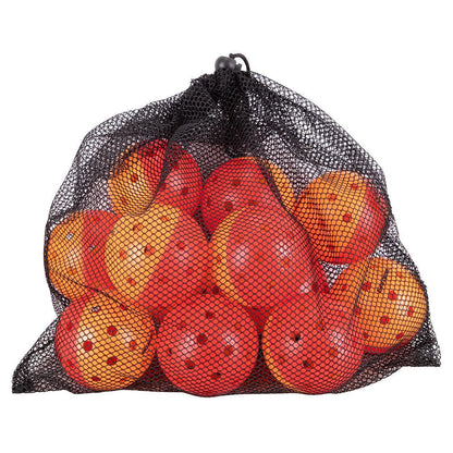 Outdoor Pickleball Training Balls Dozen Red and Orange