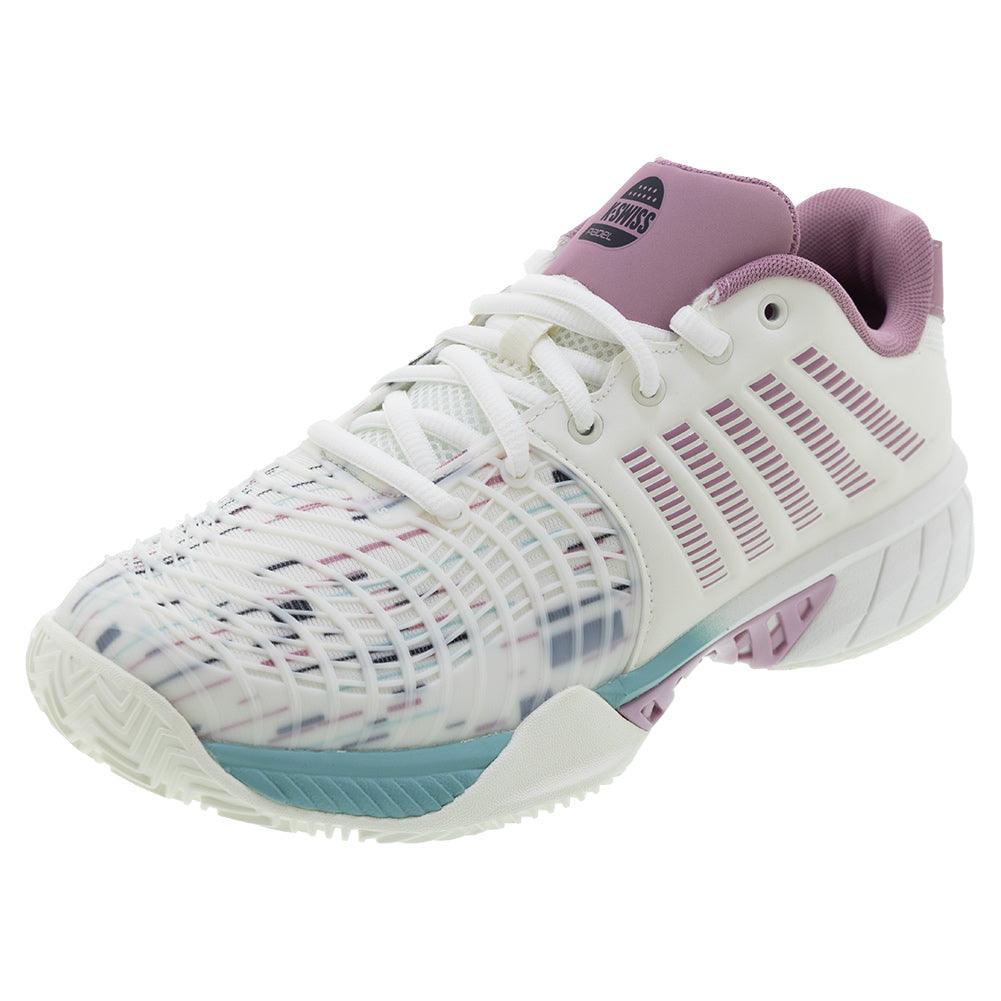Women's Express Light 3 Padel Shoes Snow White and Lilas