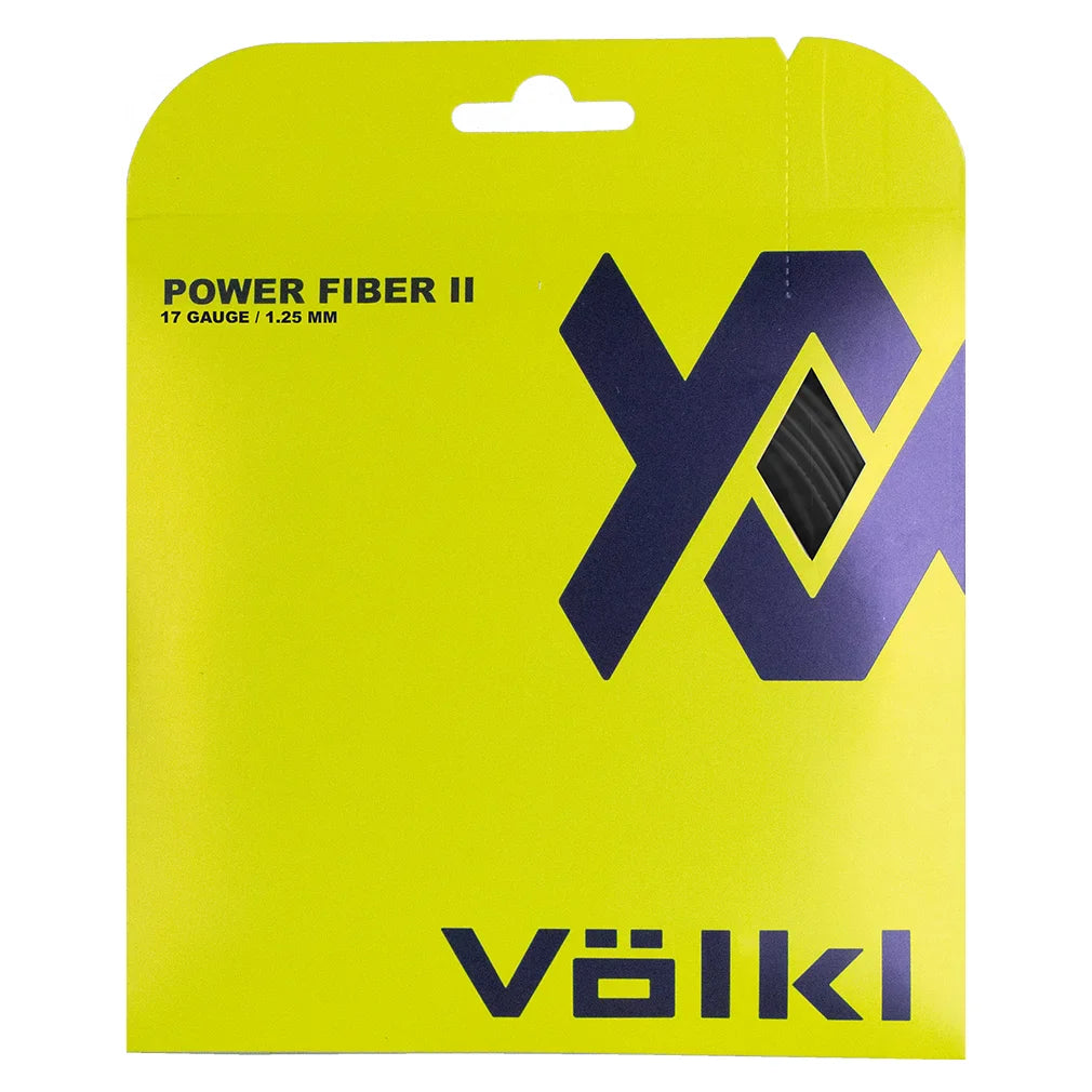 Power Fiber II 17G Black Tennis String