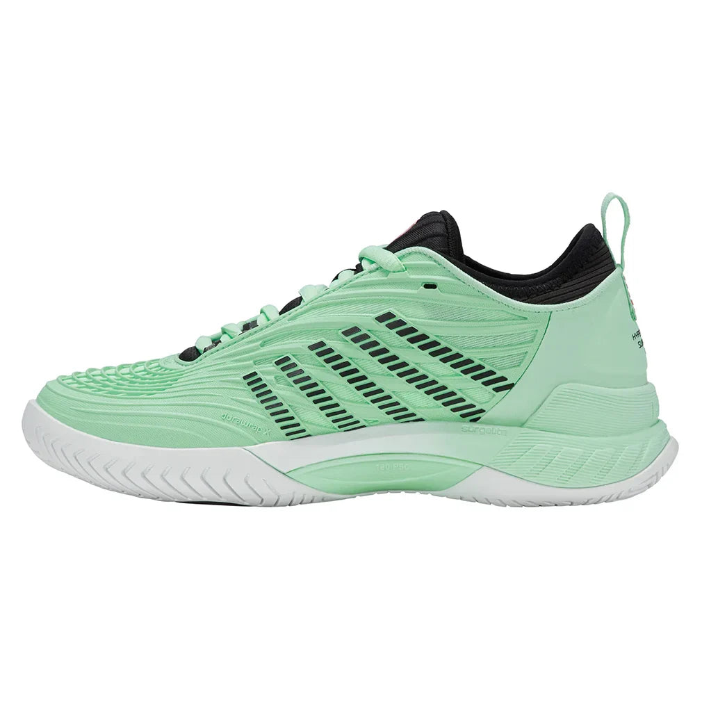 Women's Hypercourt Supreme 2 Tennis Shoes Neon Mint and Black