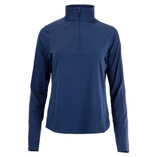 Women's Relaxed Mock Zip Tennis Top