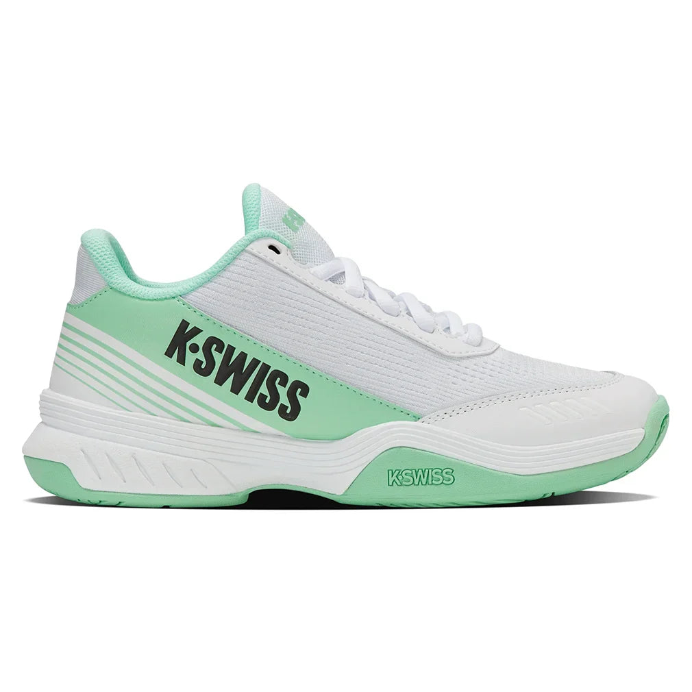 Women's SpeedEx 2 Tennis Shoes White and Neon Mint