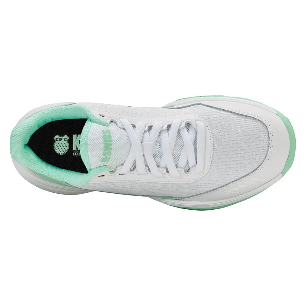 Women's SpeedEx 2 Tennis Shoes White and Neon Mint