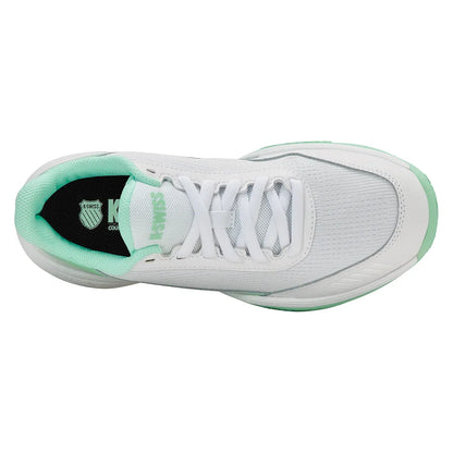 Women's SpeedEx 2 Tennis Shoes White and Neon Mint