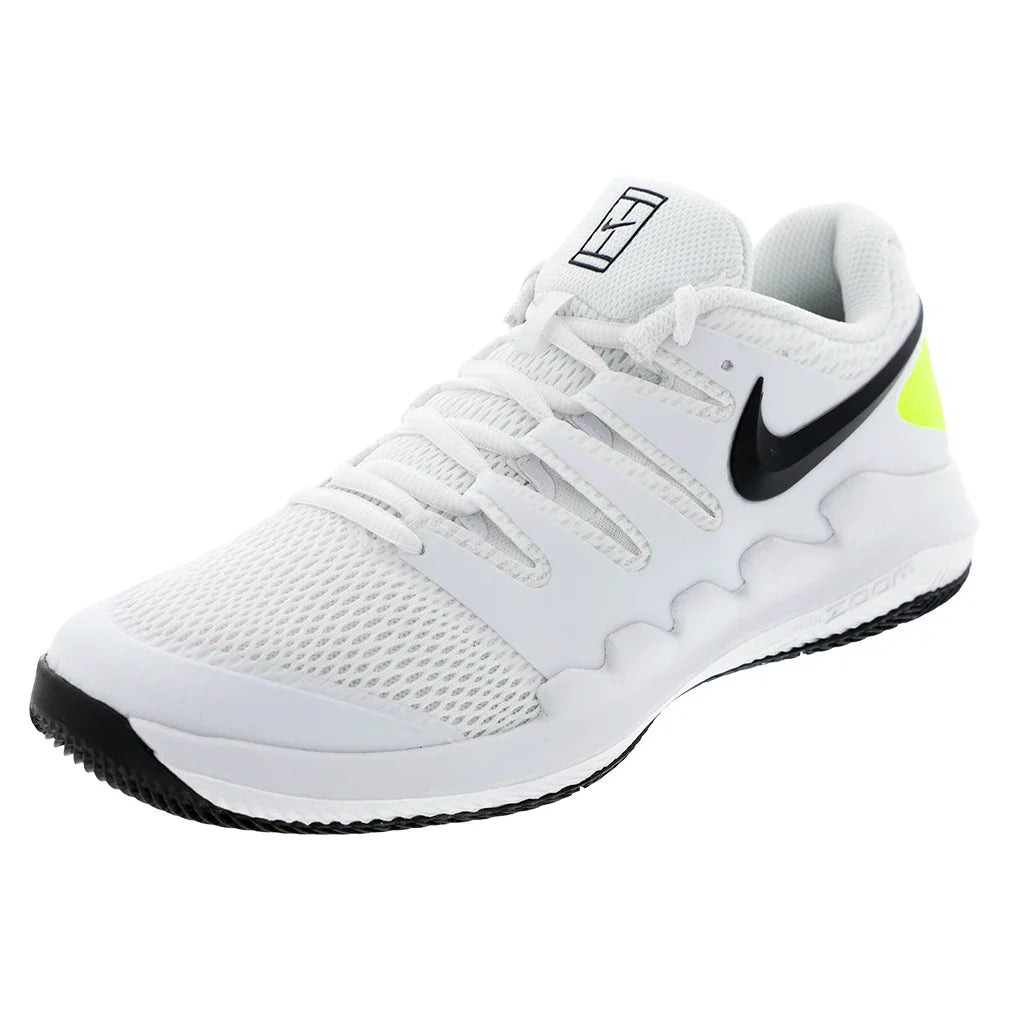 Juniors' Vapor X Tennis Shoes White and Black