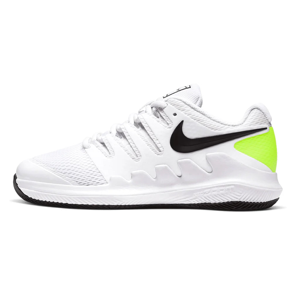 Juniors' Vapor X Tennis Shoes White and Black