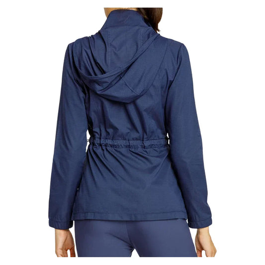Womens Nola Long Sleeve Tennis Jacket Navy Blue