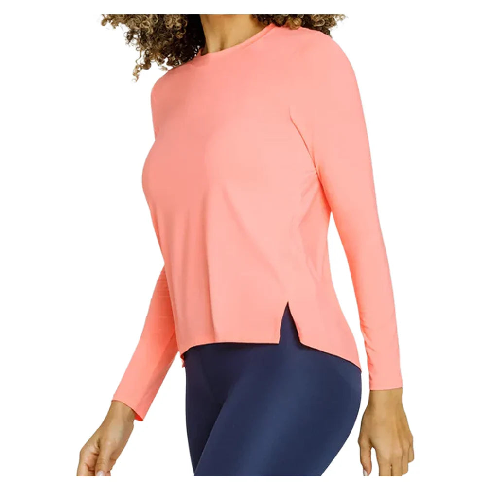 Women's Gracen Long Sleeve Tennis Top Melon Punch