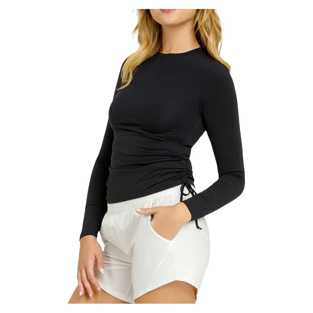 Women's Chandra Long Sleeve Tennis Top Onyx