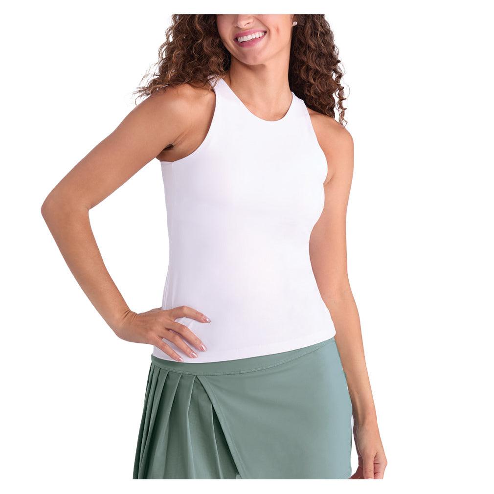 Women's Foundation Hi-Neck Tennis Tank Chalk