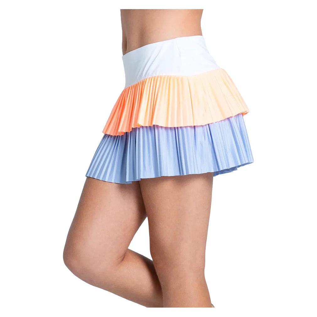 Girls' Doubles Pleated Tennis Skort Baby Lavender