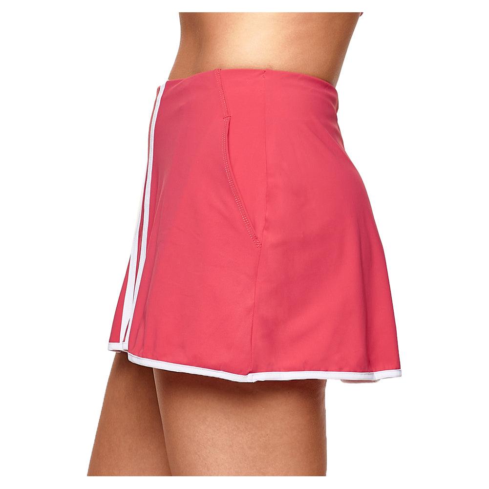 Women's 13 Inch Box Pleated Tennis Skort Geranium