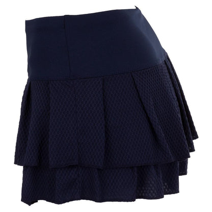 Women's Wavy Pleat Tier Tennis Skort Midnight