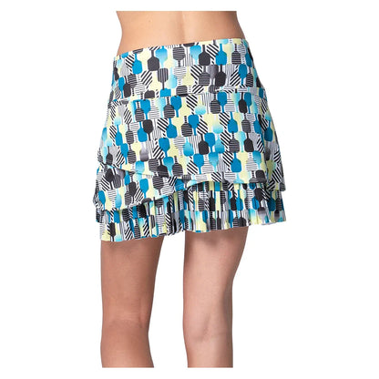 Women's Stripe It Up Pickleball Skort Electric Blue