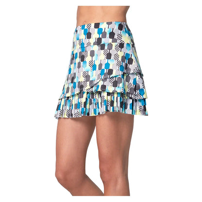 Women's Stripe It Up Pickleball Skort Electric Blue