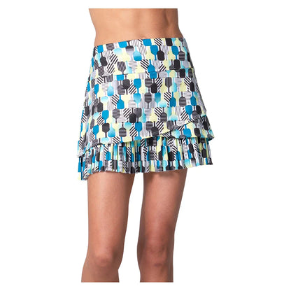 Women's Stripe It Up Pickleball Skort Electric Blue
