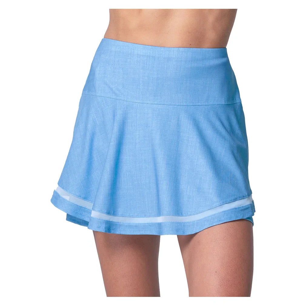 Women's Linen Play Tennis Skort Periwinkle