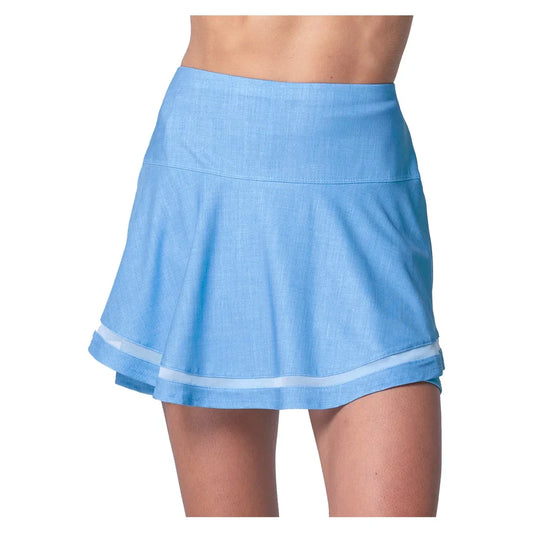 Women's Linen Play Tennis Skort Periwinkle