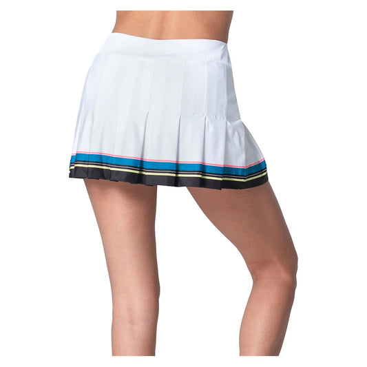 Women's Stripe Hype Tennis Skort Electric Blue
