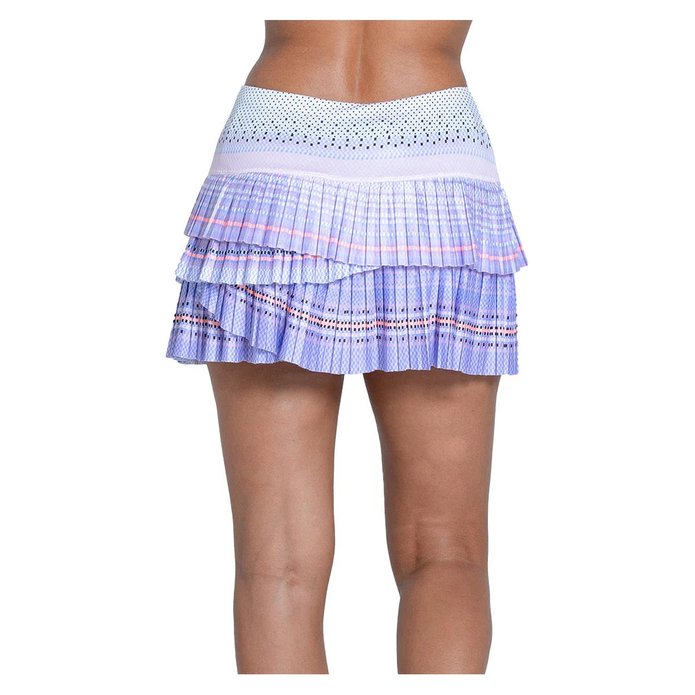 Women's Love Scallop Pleated 13 Inch Tennis Skort Baby Lavender
