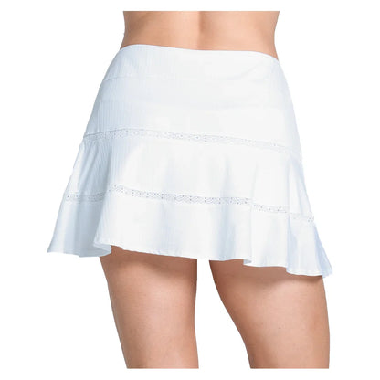 Women's Tier Flounce 14 Inch Tennis Skort White
