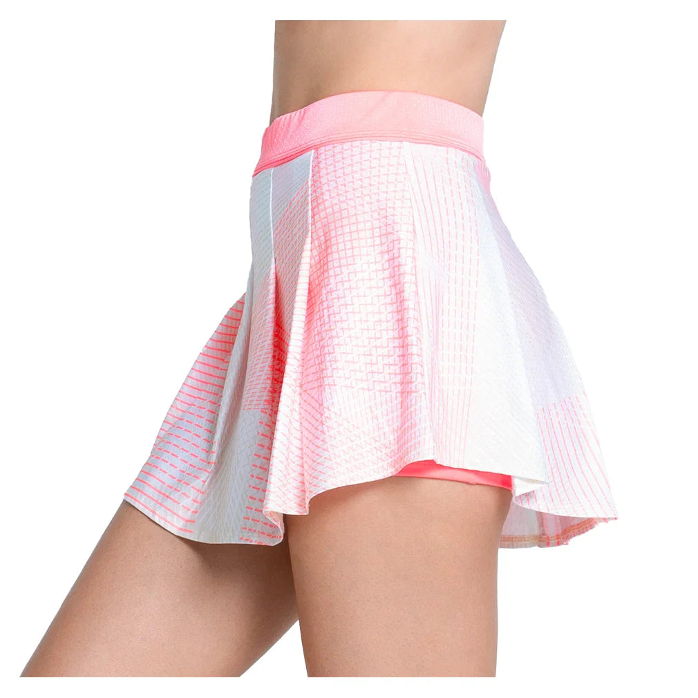 Women's Spin Around Pleat 13.5 Inch Tennis Skort Flamingo