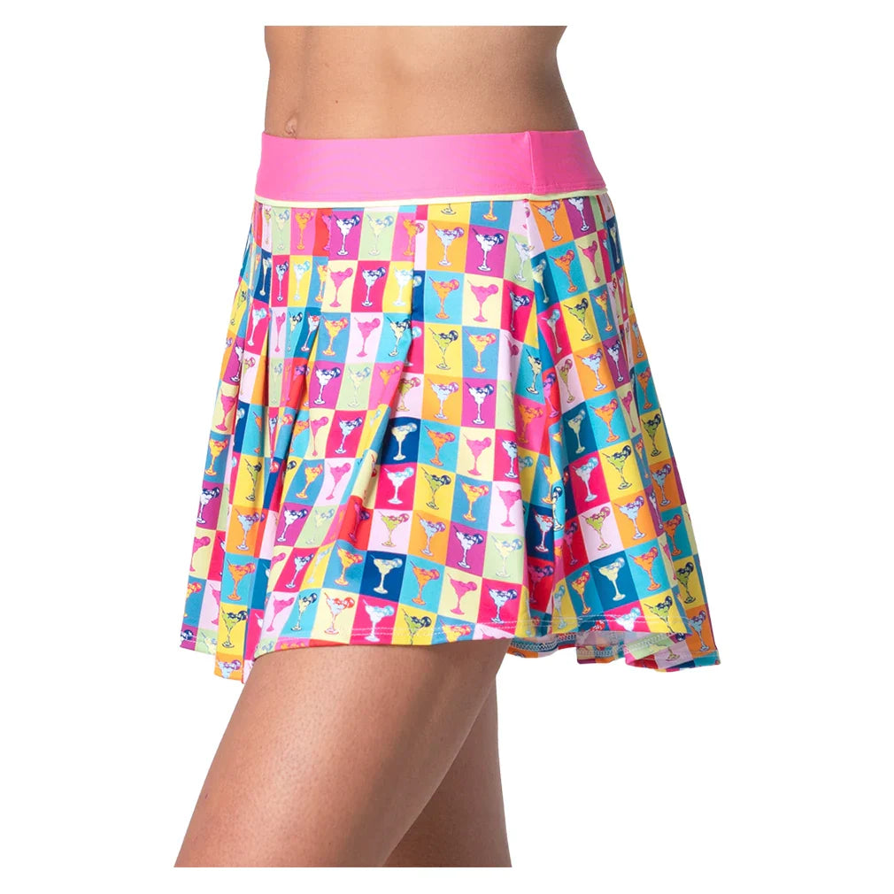Women's Margarita Pop Art Pleat Tennis Skort Mulberry