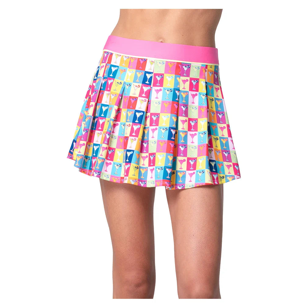 Women's Margarita Pop Art Pleat Tennis Skort Mulberry