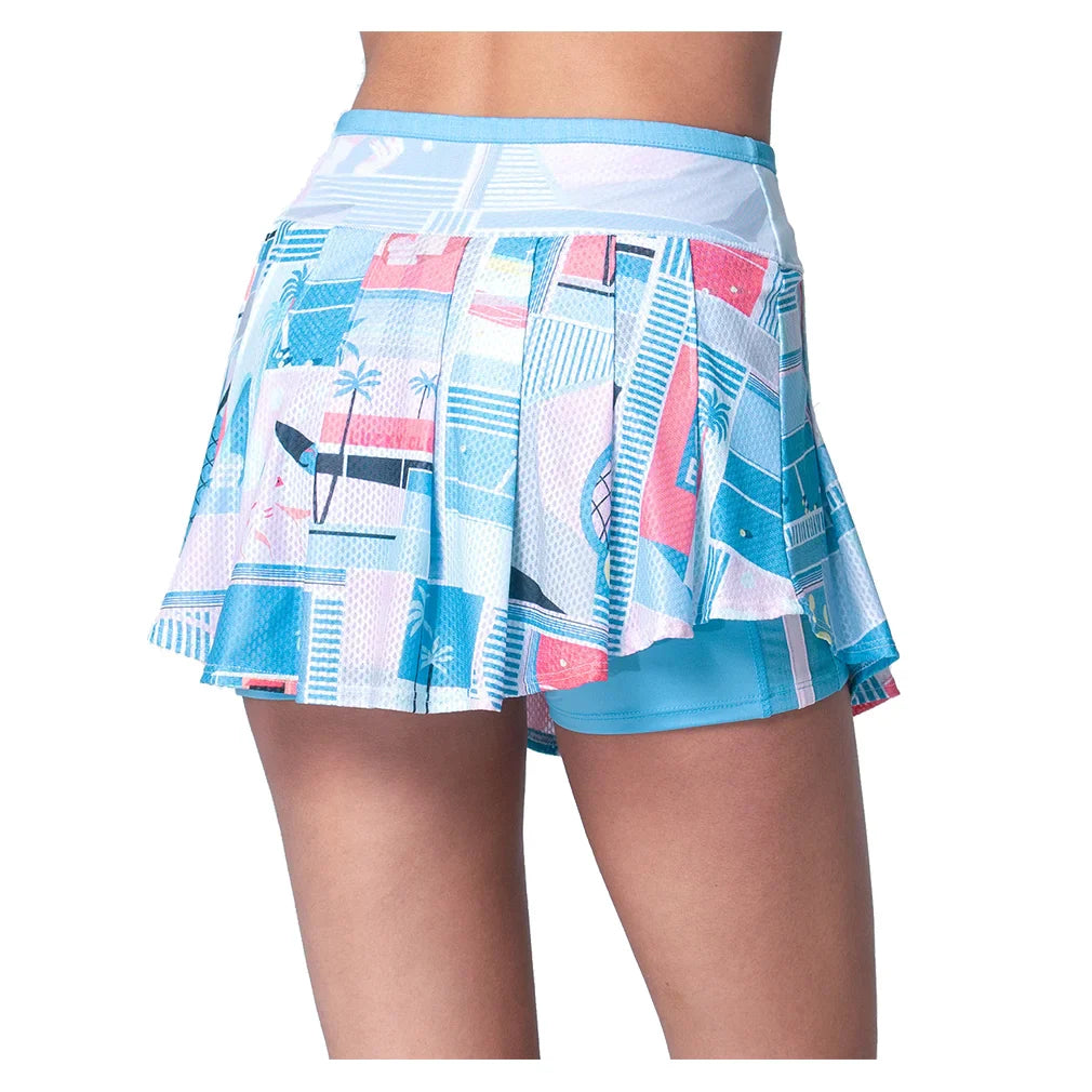 Women's Linen Intuition Tennis Skort Periwinkle