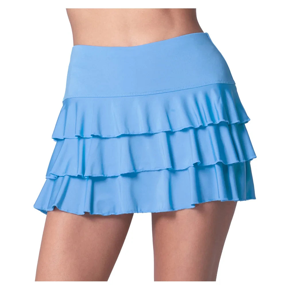 Women's Awesome Ruffle Tennis Skort Periwinkle